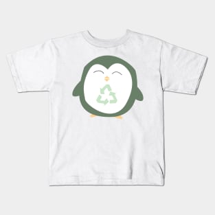 Happy Recycle Penguin Kids T-Shirt